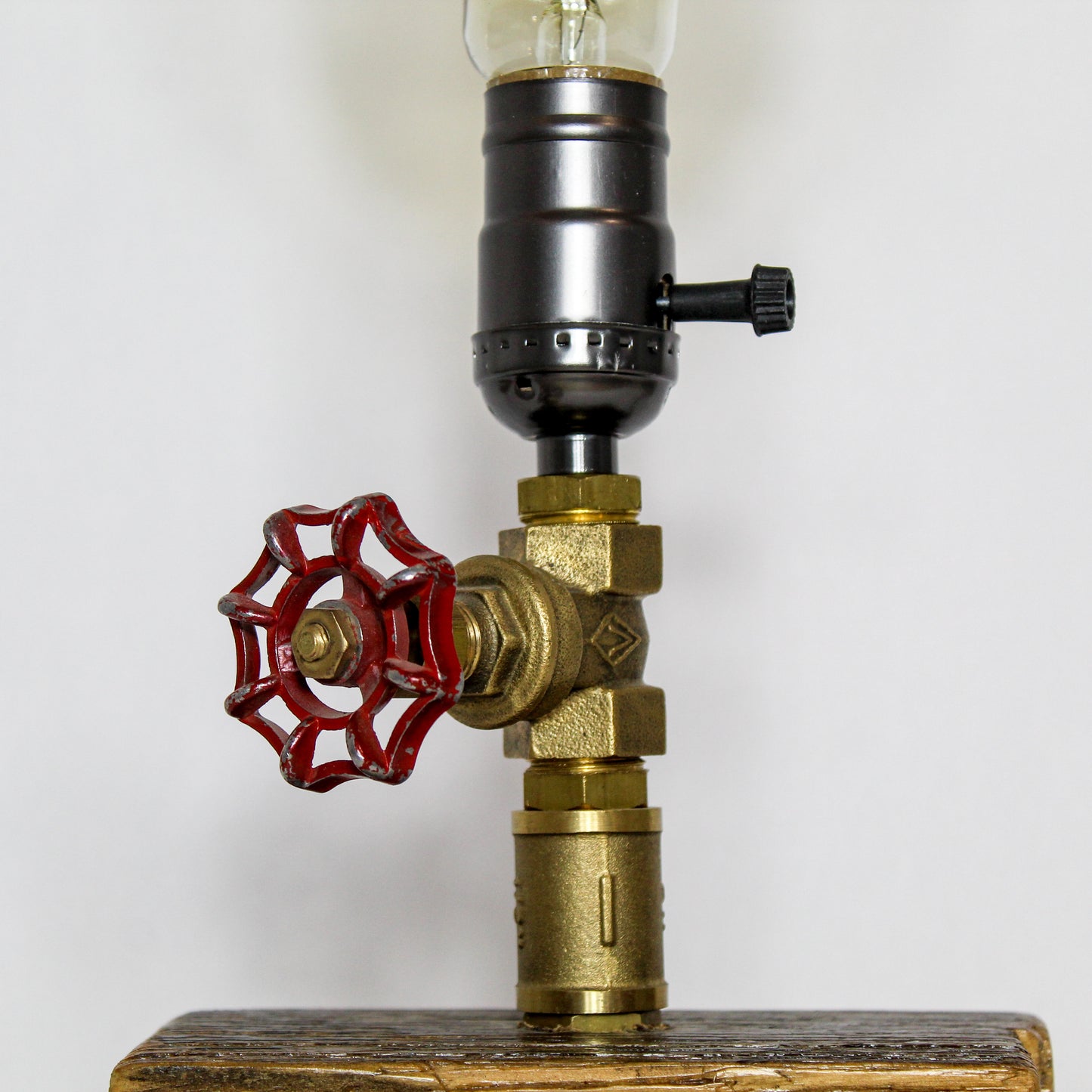 Industrial steampunk desk table lamp