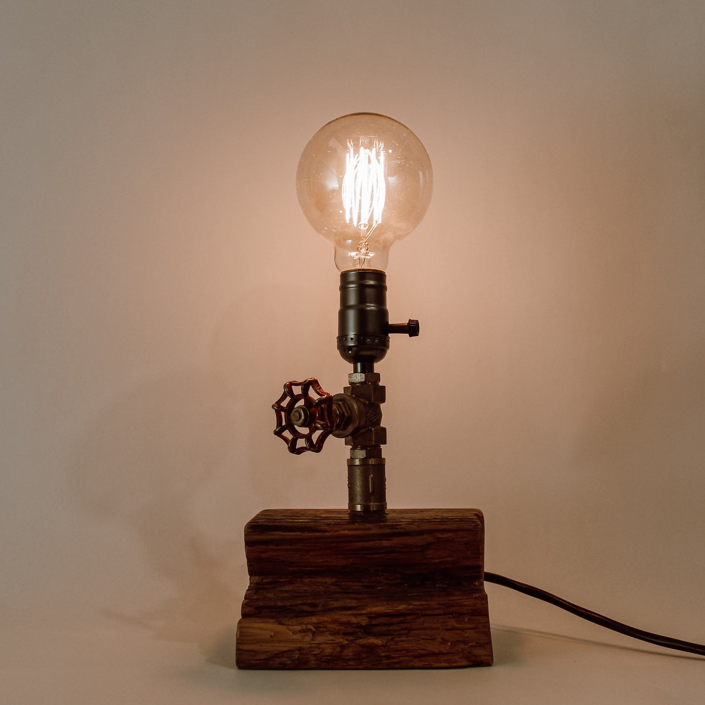Industrial steampunk desk table lamp