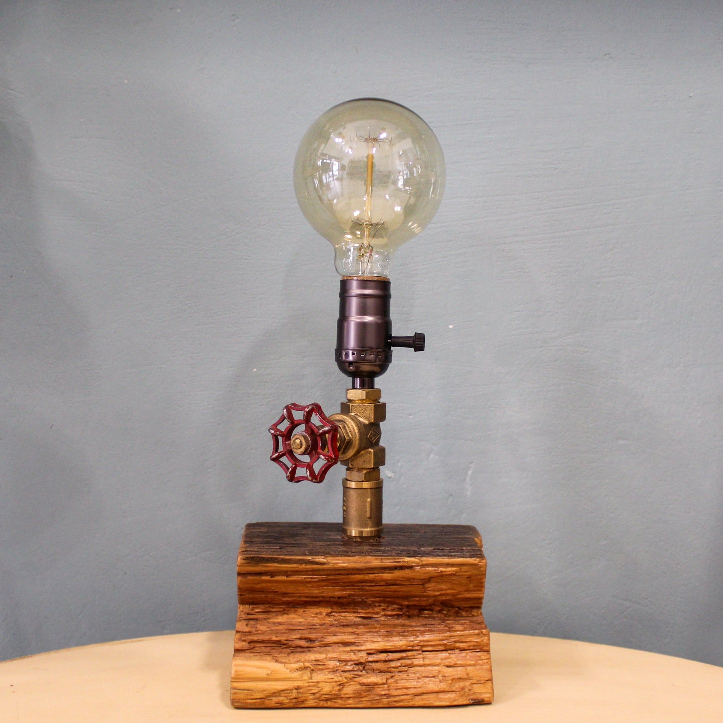Industrial steampunk desk table lamp