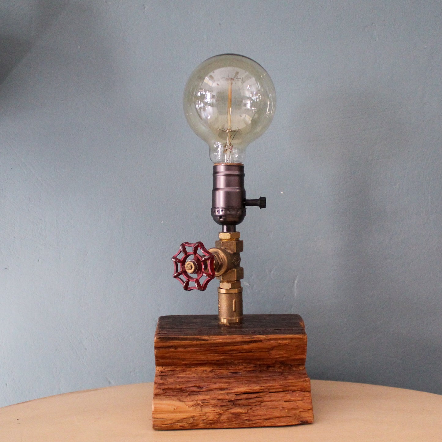 Industrial steampunk desk table lamp