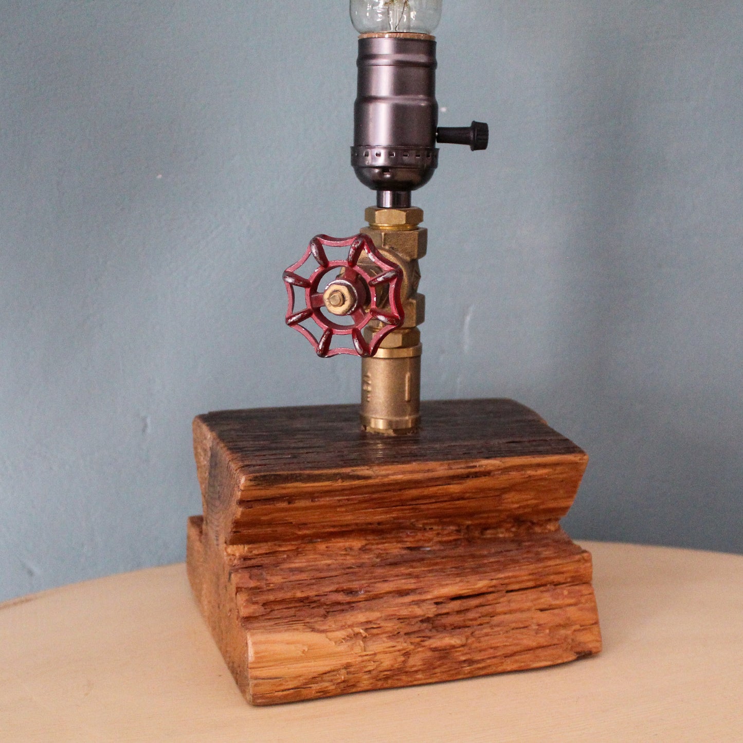 Industrial steampunk desk table lamp