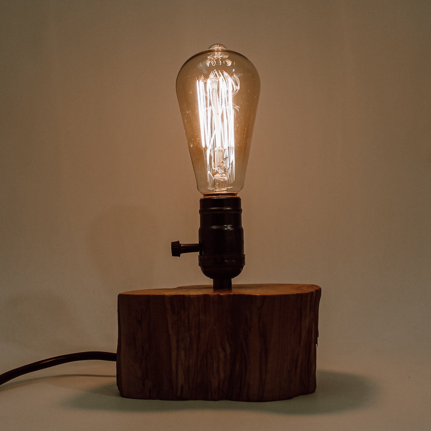 Olive tabletop lamp (Left)