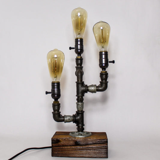 Steampunk Lamp, Edison Table Lamp, Desk Lamp, Pipes Lamp, Industrial Desk Lamp, Table Lamp, Farmhouse Table Lamp, Steampunk Table Decor