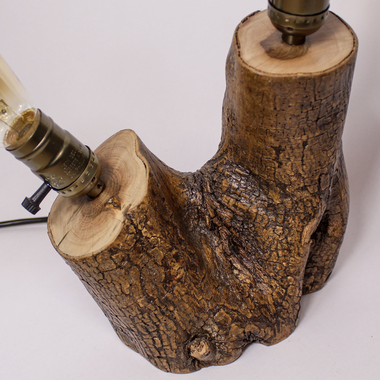 Olive Tree Double Branch Table Light