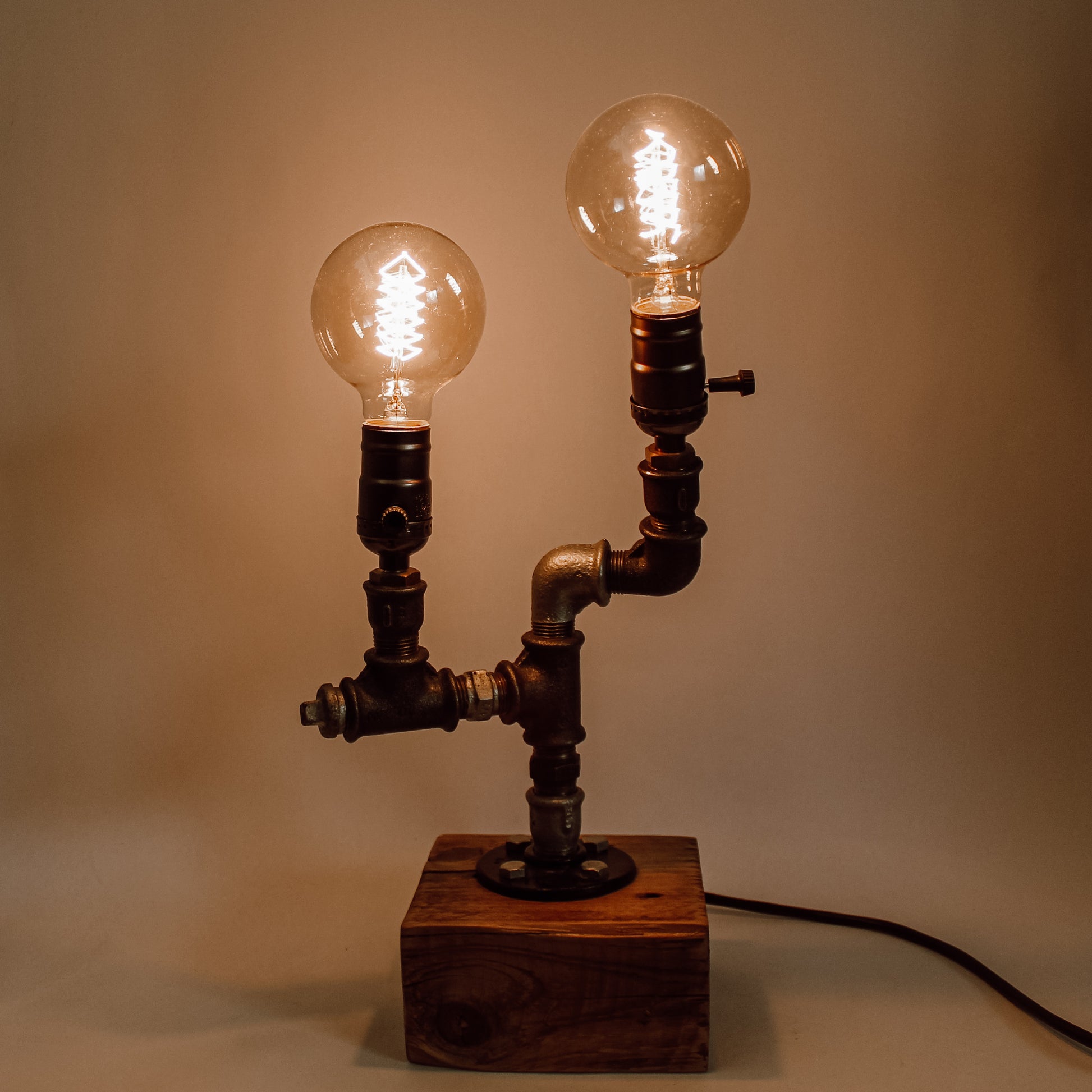 Steampunk Lamp, Edison Table Lamp, Desk Lamp, Pipes Lamp, Industrial Desk Lamp, Table Lamp, Farmhouse Table Lamp, Steampunk Table Decor