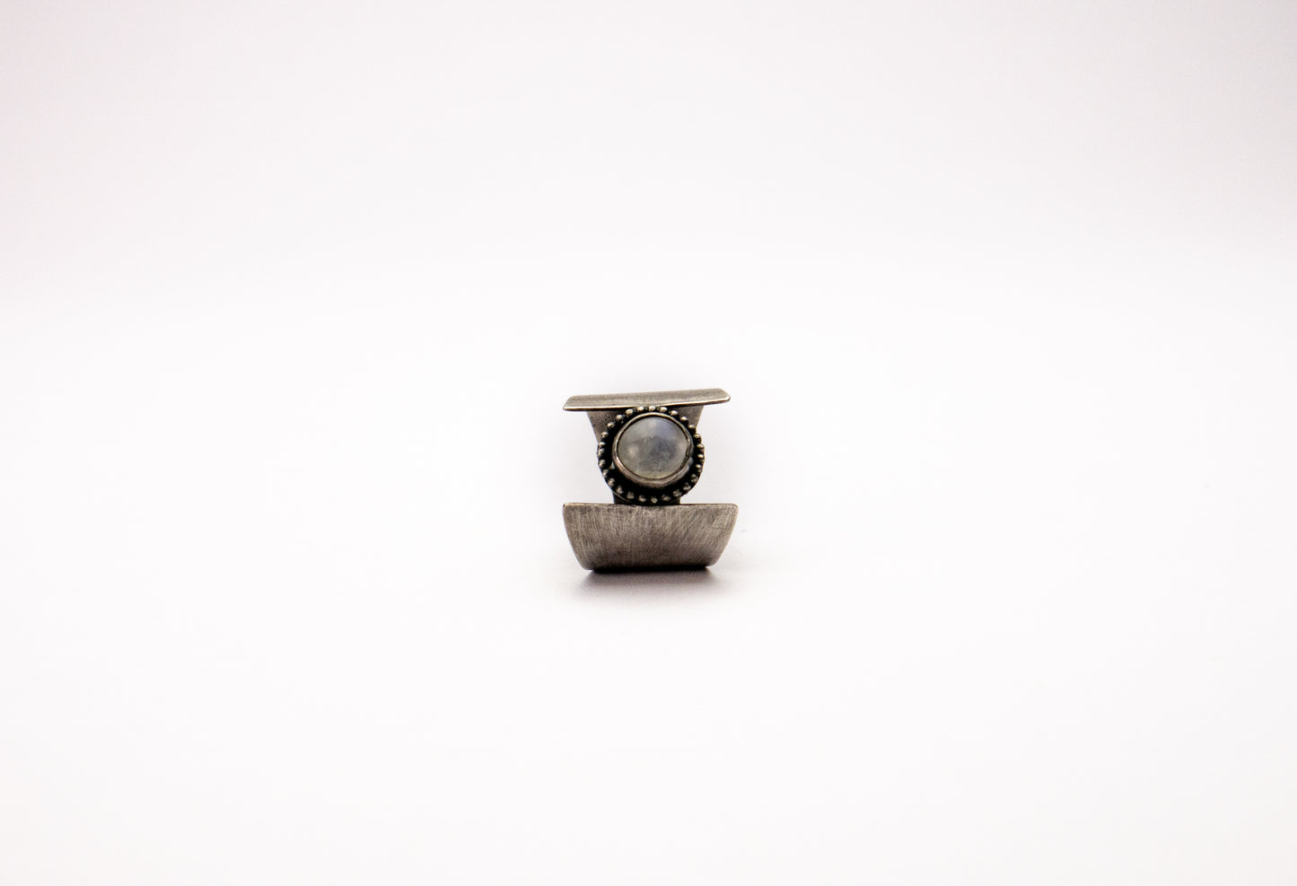 Moonstone Boho Sterling Silver Ring - June Birthstone