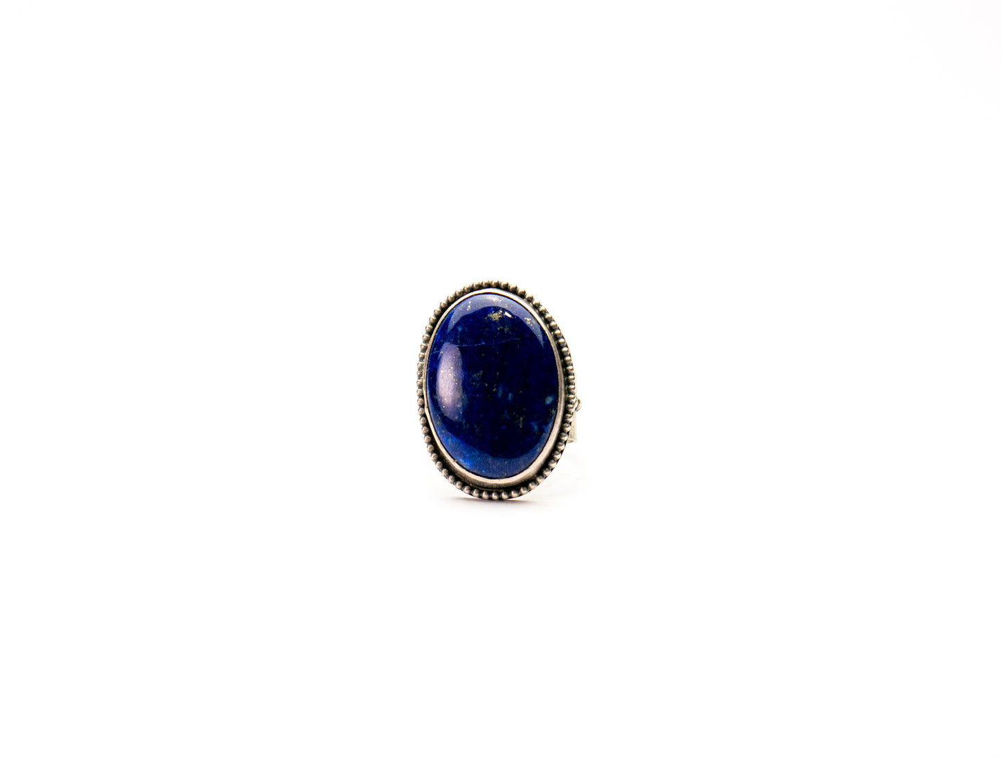 Lapis Lazouli sterling silver ring - Vintage Inspired