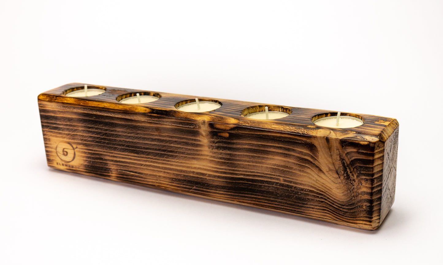 Rustic Reclaimed Wood Candle Holder.