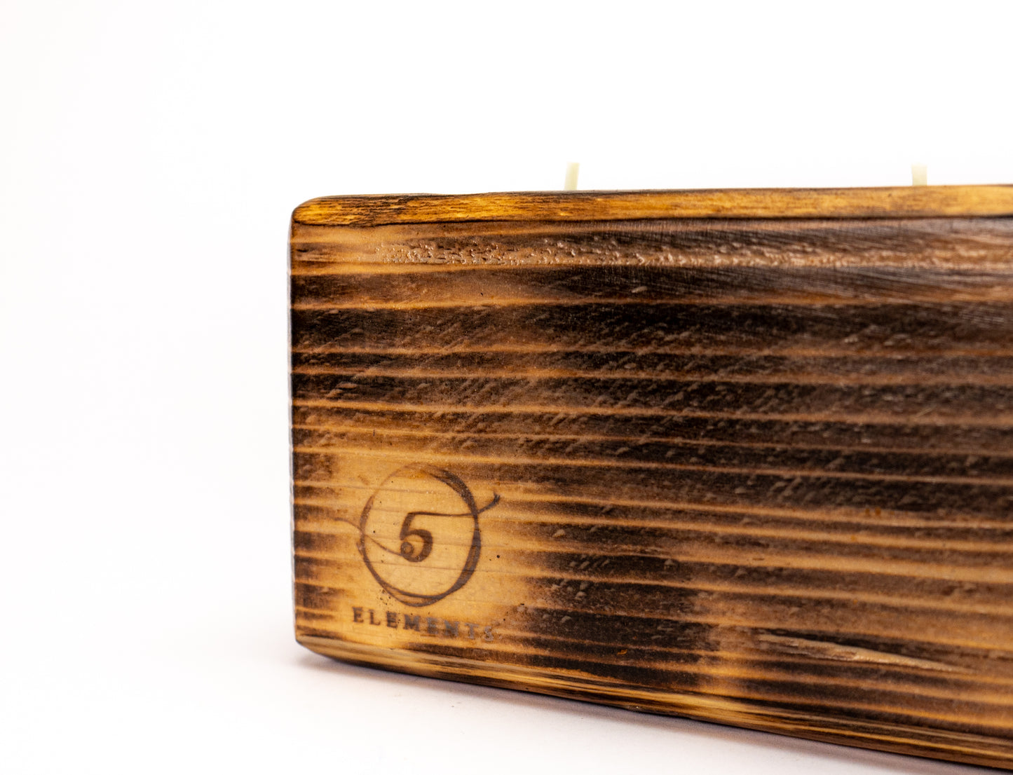 Rustic Reclaimed Wood Candle Holder.