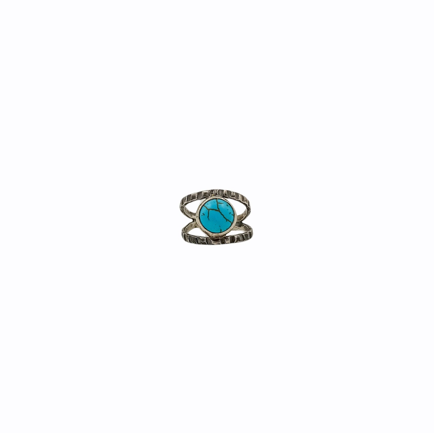Turquoise Boho Sterling Silver Ring