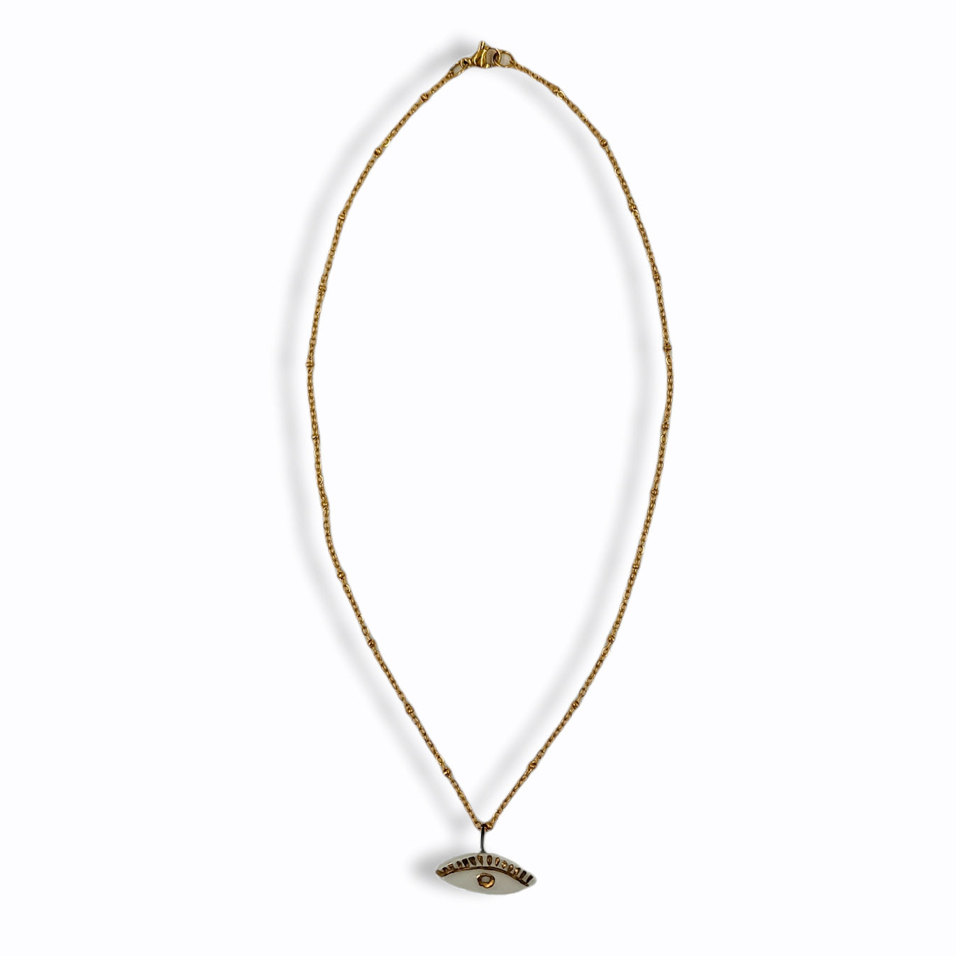 Evil Eye Pendant in Porcelain