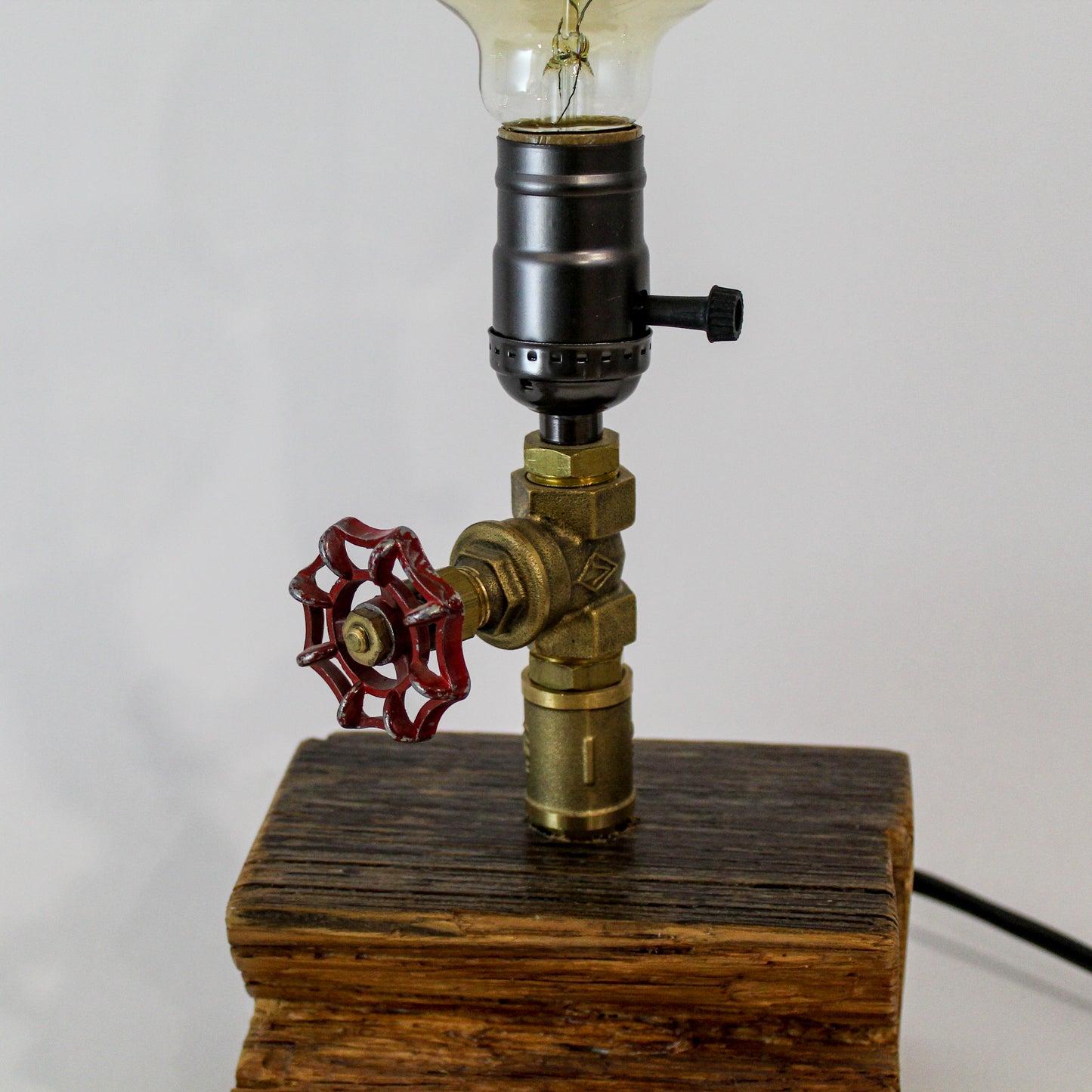 Industrial steampunk desk table lamp