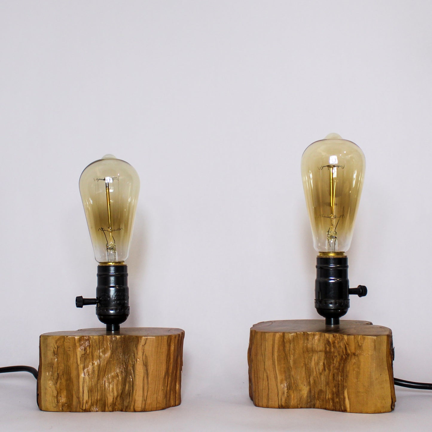 Olive tabletop lamp (Left)
