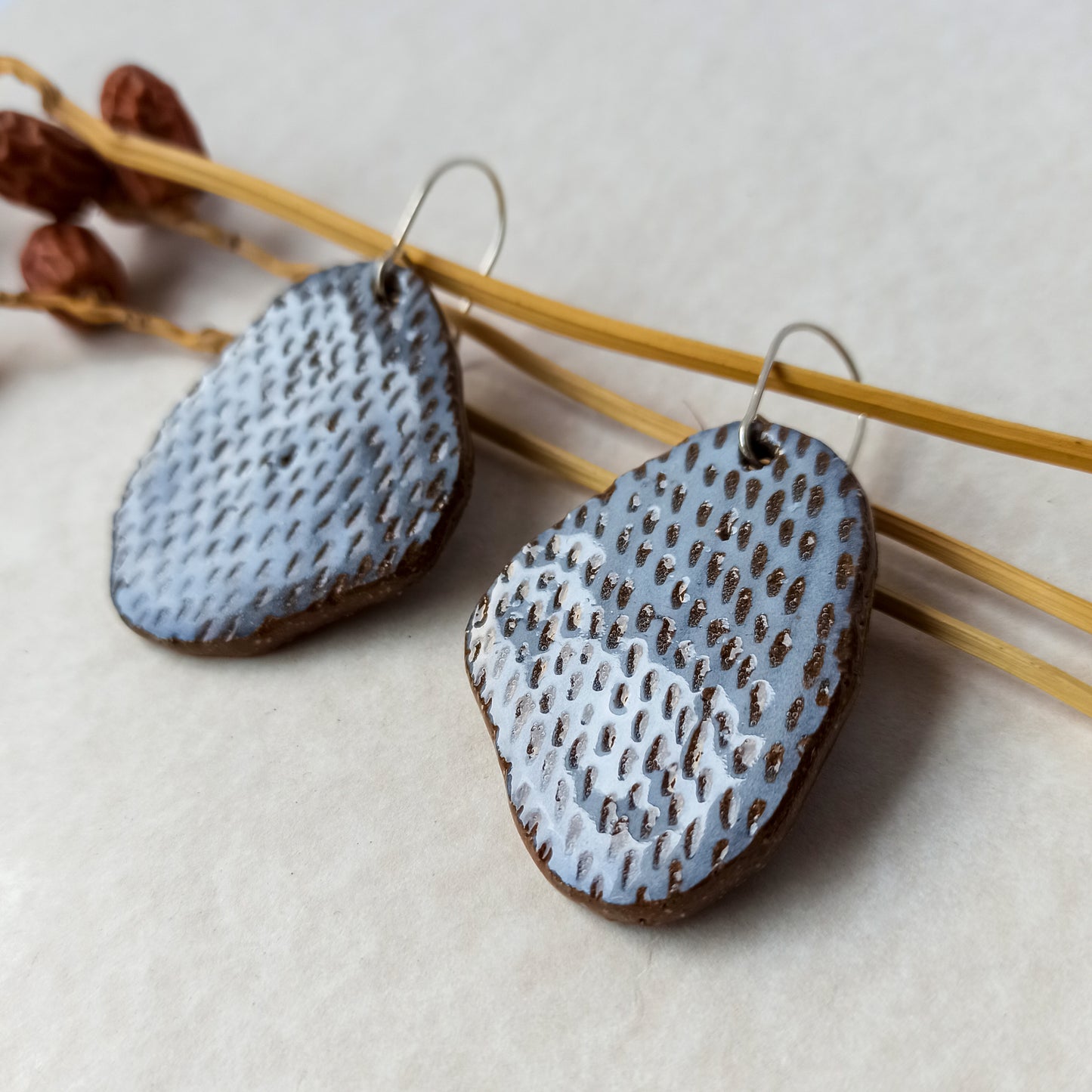Ceramic Dangle Earrings