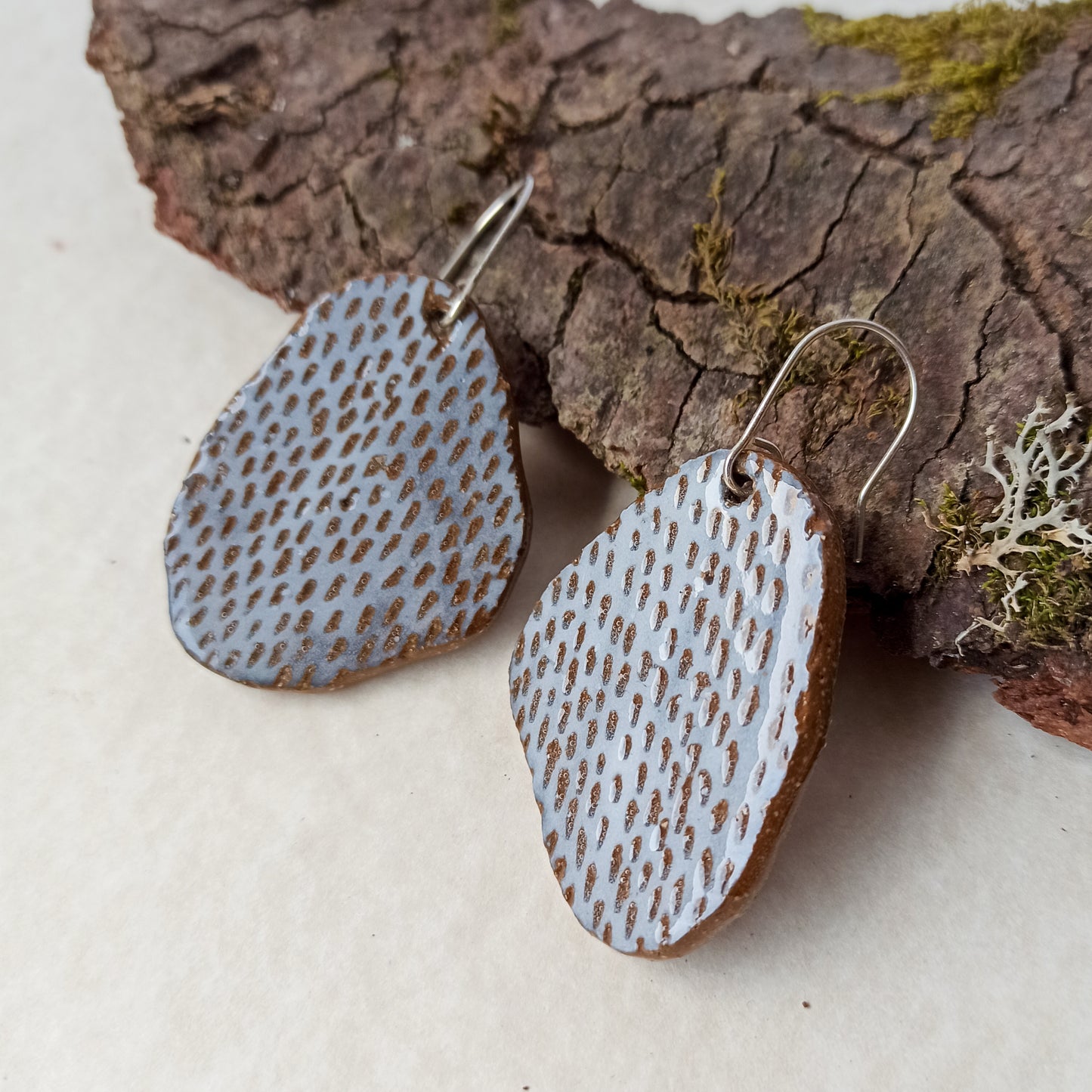 Ceramic Dangle Earrings