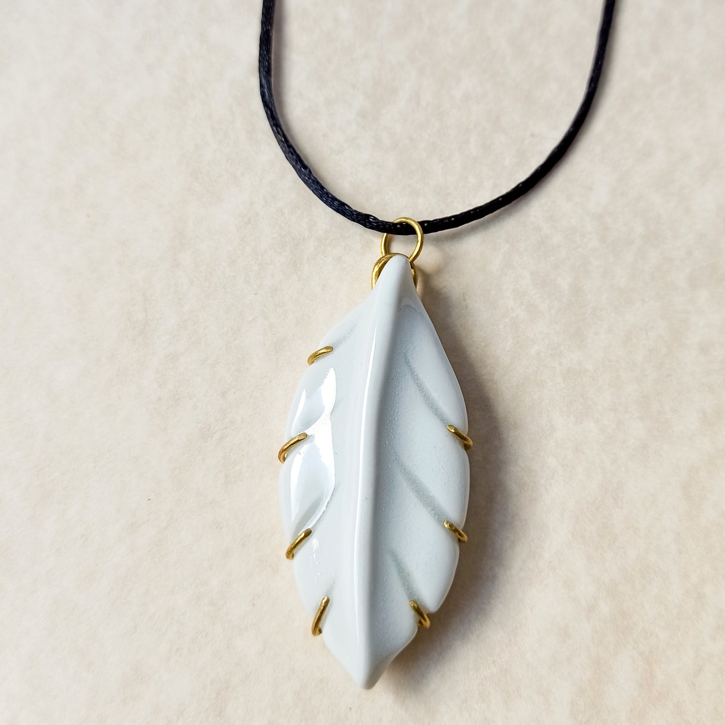 Porcelain Leaf Necklace