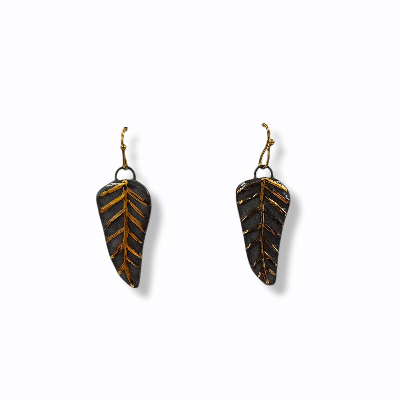 Handmade Dangle Earrings "Leaf"